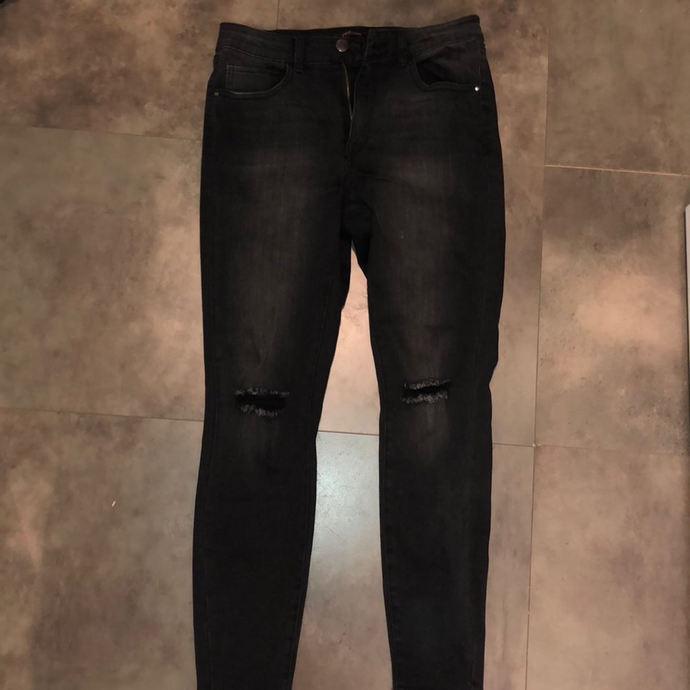 Charlotte Russe Black/grey jeans